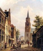 unknow artist European city landscape, street landsacpe, construction, frontstore, building and architecture.023 oil painting picture wholesale